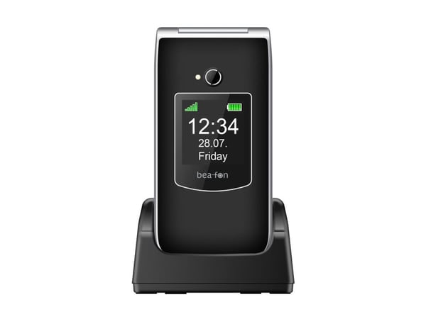Beafon SL605, Simpukka, Yksittäinen SIM, 6,1 cm (2.4"), Bluetooth, 800 mAh, musta