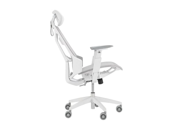 ASUS ROG Destrier Core SL400C - Spillestol - ergonomisk - armlener - polyamide nylon, breathable mesh - månelyshvit