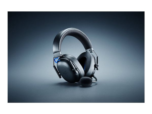 Razer BlackShark V3 - For PlayStation - hodesett - full størrelse - Bluetooth / 2,4 GHz radiofrekvens - trådløs - lydisolerende - svart