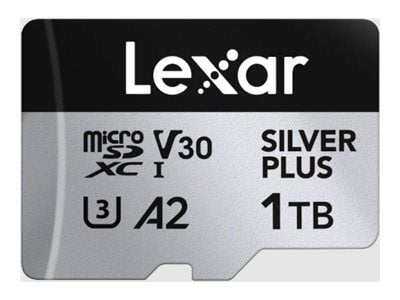 Lexar Professional SILVER PLUS - Flash-minneskort - 1 TB - A2 / Video Class V30 / UHS-I U3 - mikroSDXC UHS-I