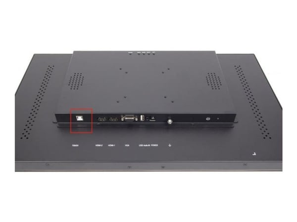 Ernitec - LED-skjerm - 24" - berøringsskjerm - 1920 x 1080 Full HD (1080p) - 350 cd/m² - 1000:1 - 5 ms - HDMI, VGA - høyttalere - svart