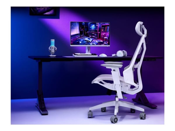 ASUS ROG Destrier Core SL400C gamingstol, ergonomisk mesh, hvit
