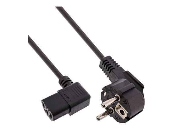 InLine B-16752N, 1 m, Virtapistoke tyyppi F, IEC C13, H05VV-F