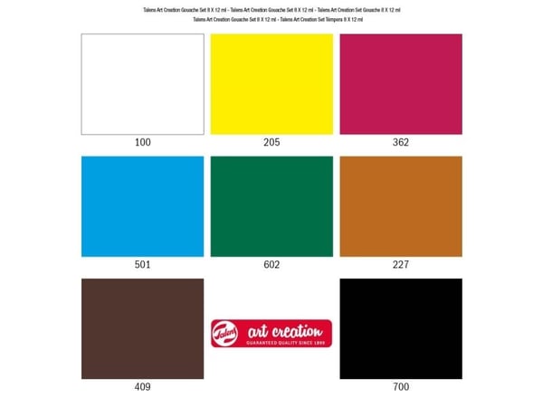 Talens Art Creation gouache-sett | 8 x
