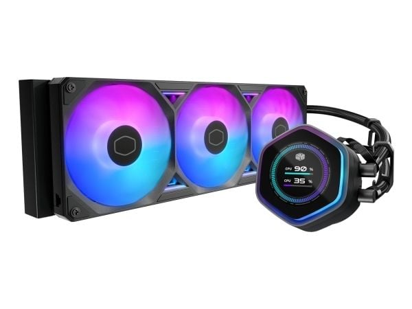 Cooler Master MasterLiquid Atmos II 360 LCD Black, Nestejäähdytyspakkaus, 12 cm, 322,8 m³/h, musta
