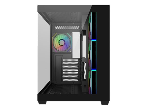 Cooler Master Elite 681 - Mid tower - ATX - sidepanel med vindu (herdet glass) - ingen strømforsyning (ATX) - svart - USB/lyd