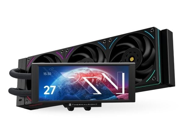 Thermalright Trofeo Vision 360 ARGB BLACK, Jäähdytyslevy/jäähdytin, 36 cm, 69 m³/h, musta