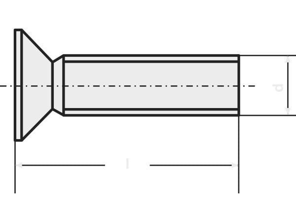 TOOLCRAFT M3*12 D965-4.8-A2K 188826 Sänksänkta skruvar M3 12 mm Fyrkant DIN 965 Stål förzinkat 100 st
