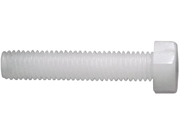 TOOLCRAFT 830221 Sexkantsskruvar M2.5 20 mm Utvändig sexkant DIN 933 Plast , Polyamid 10 st