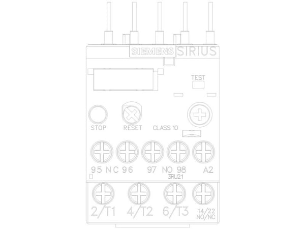 Siemens 3RU2116-0HB0 Ylikuormitusrele 690 V/AC 1 x kosketin, 1 x katkaisukosketin 1 kpl 1 kappaletta