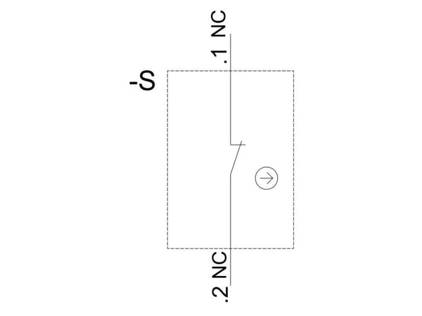 Tryckknappslåda 3SU1 1NC röd ''0''