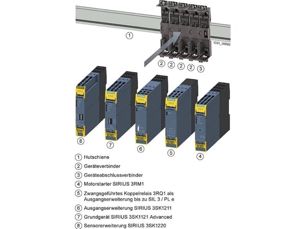Siemens 3SK1111-2AB30 3SK11112AB30 Sikkerhedsafbryder 24 V/DC, 24 V/AC Nominel strøm 5 A