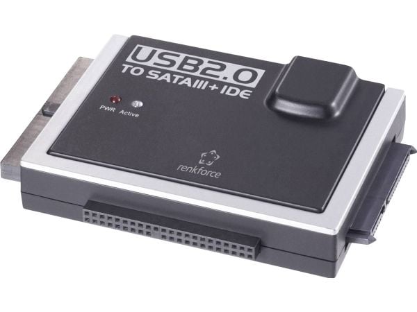 Renkforce USB 2.0 IDE+SATA-muunnin (1277995)