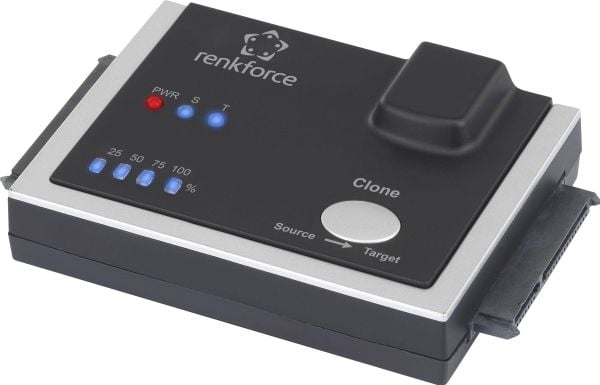 Renkforce 1x harddisk kopistasjon SATA med slettefunksjon (RF-3390044)