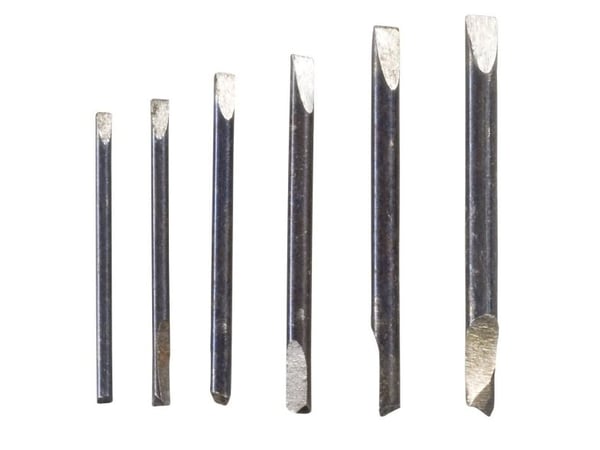 TOOLCRAFT 12-osainen kellosepän ruuvimeisselisarja 12 osaa Terän leveys: 0.8 mm, 1 mm, 1.2 mm, 1.4 mm, 1.6 mm, 1.8 mm