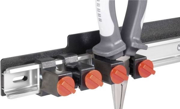 TOOLCRAFT 88 68 86 Verktygshållare i aluminium (L x B) 435 mm x 48 mm