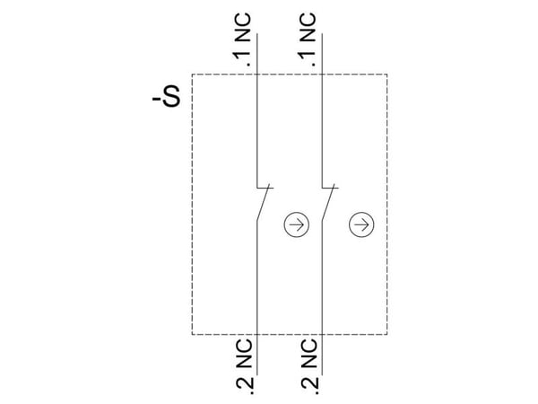 Siemens 3SU1400-1AA10-1EA0 Kontaktimoduuli 2 x bryde-kosketin 1 kpl