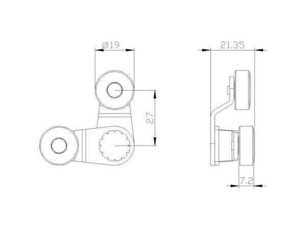 Siemens 3SE50000AT04 3SE5000-0AT04 Haarukka-asteikkotanko asentokytkimelle Ruostumattomasta teräksestä valmistettu tanko, ruostumattomasta teräkses...