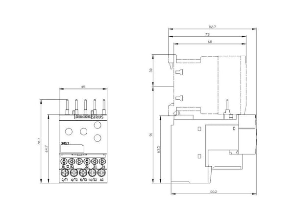 Siemens 3RR2141-1AW30 Valvontareleet