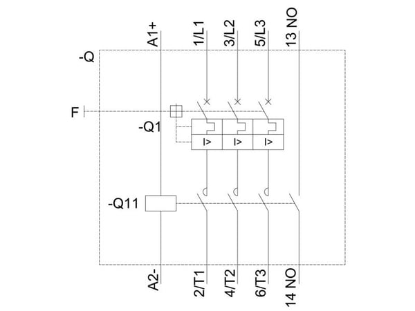 Siemens 3RA2110-1JA16-1BB4 3RA21101JA161BB4 Forbrugsafgrening Motorydelse ved 400 V 0,4 kW 690 V Nominel strøm 8,5 A
