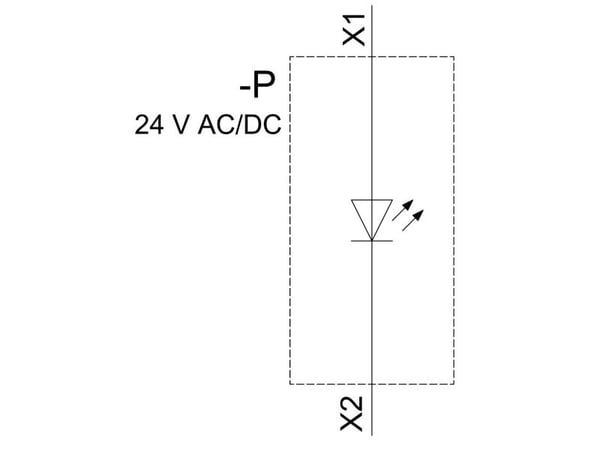 Merkkivalo 22mm karkea korkea gl vihreä gl 24