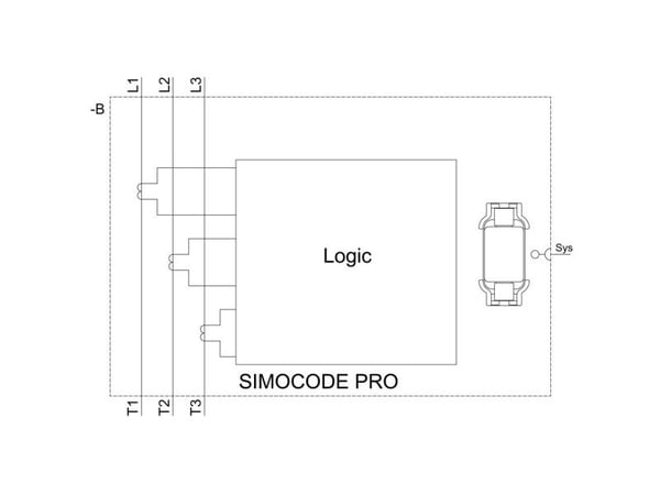 Siemens 3UF71031BA000 3UF7103-1BA00-0 PLC-strømregistreringsmodul 690 V/AC