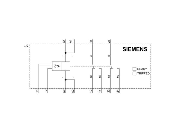 Siemens Termistor-motorbeskyttelsesrelæ 2 x omskifter 1 stk 3RN2010-2BA30