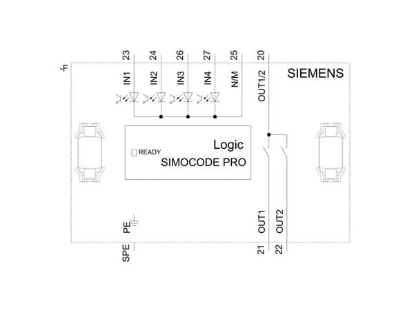 Siemens 3UF73101AU000 3UF7310-1AU00-0 Digitaalinen moduuli