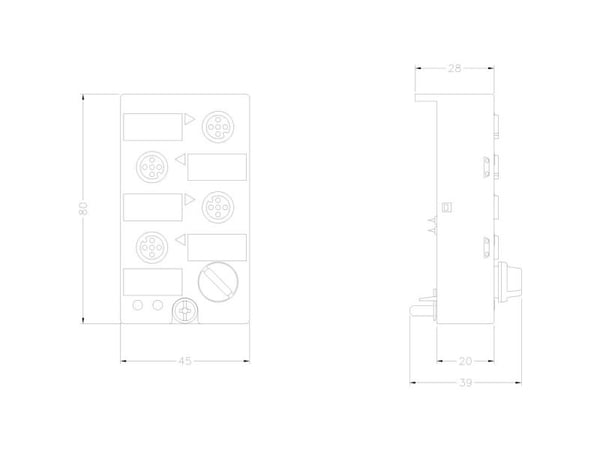 Siemens 3RK1100-1CQ20-0AA3 PLC-kompaktmodul 24 V/DC