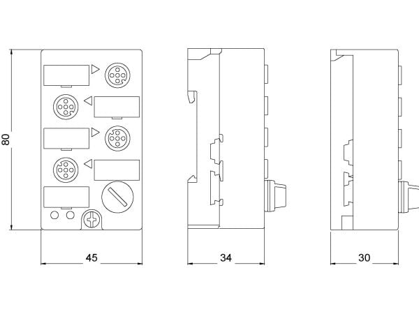 Siemens 3RK1200-0CT20-0AA3 PLC I/O-modul