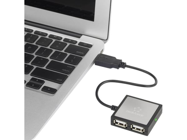 Renkforce 4-portars USB 2.0-hub silver