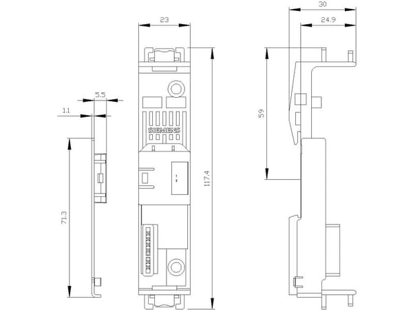 Siemens 3RK1901-1YA11, 26 g, 120 mm, 25 mm, 25 mm