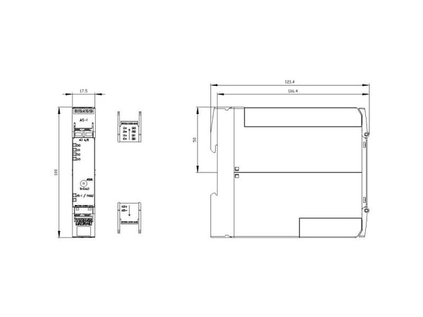 Siemens 3RK2200-0CE00-2AA2 -PLC-kompaktimoduuli