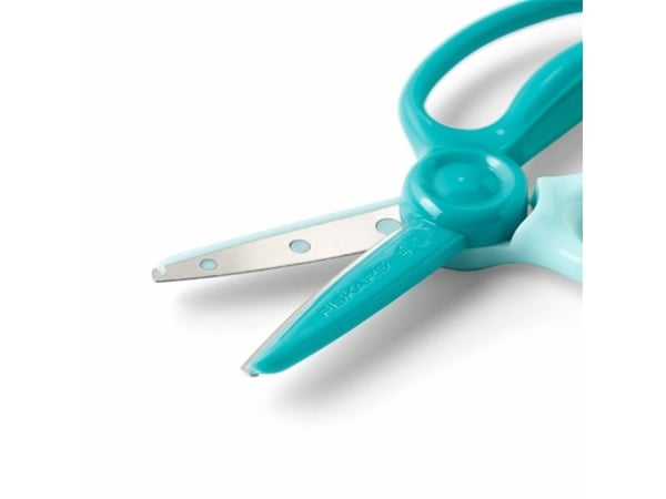 Fiskars 1064068, Barn, Rett kutt, Single/enkelt, Blå, Metall, Kunsthåndverk saks