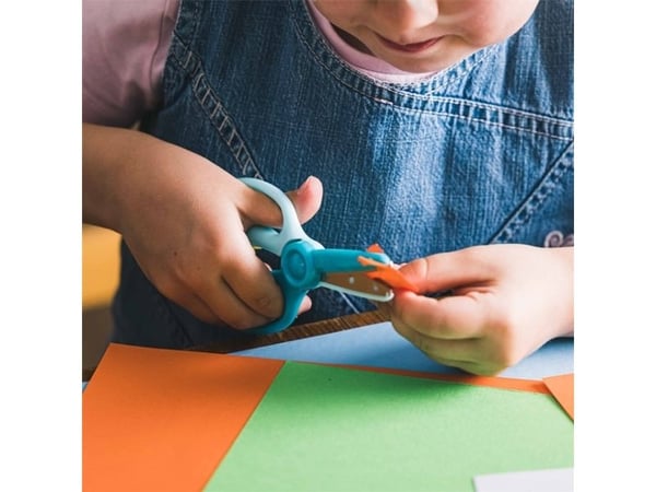 Fiskars 1064068, Barn, Rett kutt, Single/enkelt, Blå, Metall, Kunsthåndverk saks