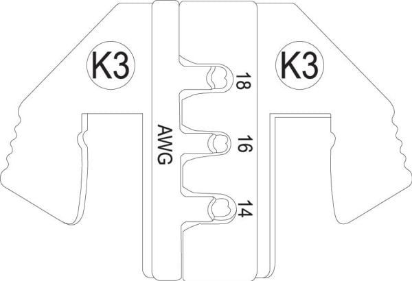 TOOLCRAFT PLE-0K3 1595623 Krympinsats DEUTSCH Passar till märket TOOLCRAFT PZ-500