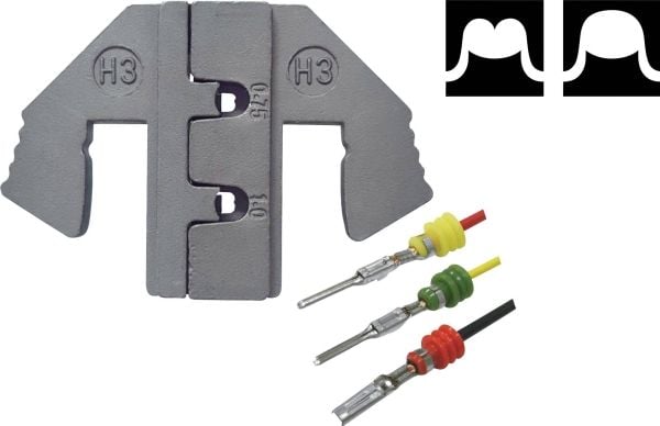 TOOLCRAFT PLE-0H3 1511624 Krympande instickskontakt 0,75 till 1 mm² Passar till märket TOOLCRAFT PZ-500