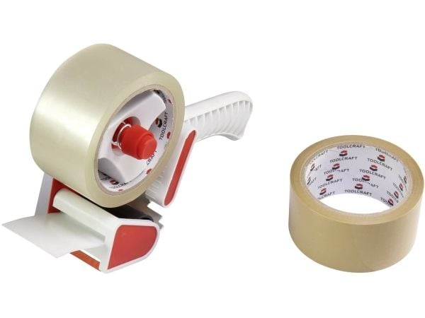 TOOLCRAFT Tape-rulle Rød, Hvid Rulle Bredde (max.): 50 mm