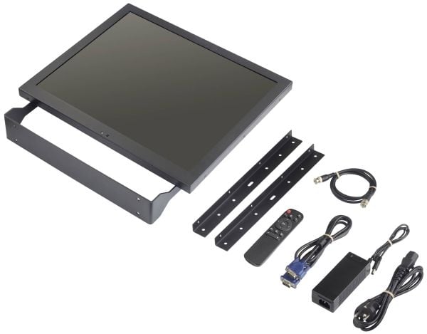 Renkforce RF-PM-190 LED-monitori 48,3 cm (19 tuumaa) EEK F (A - G) 1280 x 1024 Pixel HD 1080 p 5 ms BNC, HDMI™, VGA, Phono-tulo, Audio line-in, Aud...