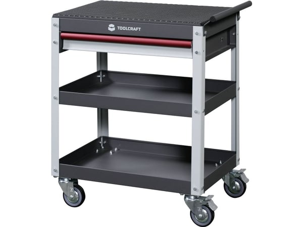 TOOLCRAFT 553942 Servicevagn Färg:Grå, Ljusgrå, Röd