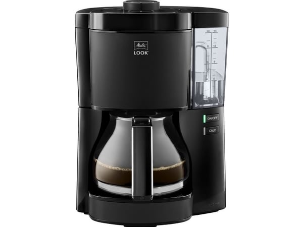 Melitta Look, Suodatinkahvinkeitin, 1,25 L, Jauhettu kahvi, 1080 W, musta