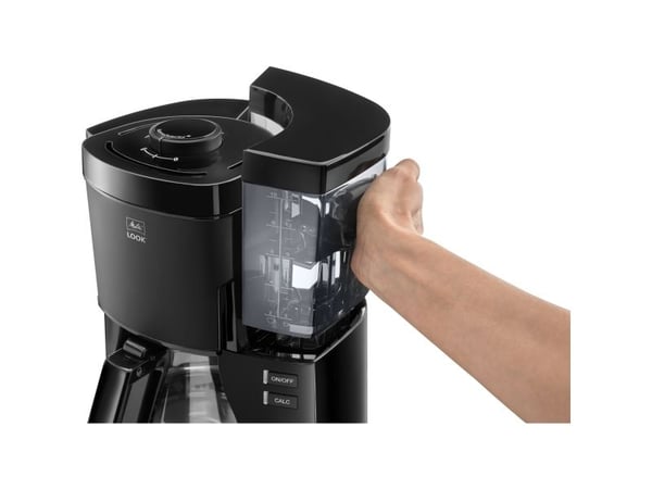 Melitta Look, Suodatinkahvinkeitin, 1,25 L, Jauhettu kahvi, 1080 W, musta