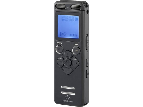 Renkforce RF-DVR-E36 digital taleopptaker, maks. Opptakstid, svart (RF-6691330)
