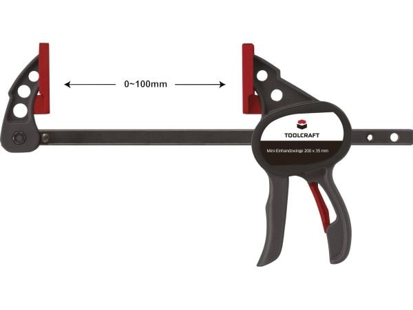 Skruvmejsel TOOLCRAFT 1669393 Spann-Weite (max.):100 mm Upphängningslängd:35 mm