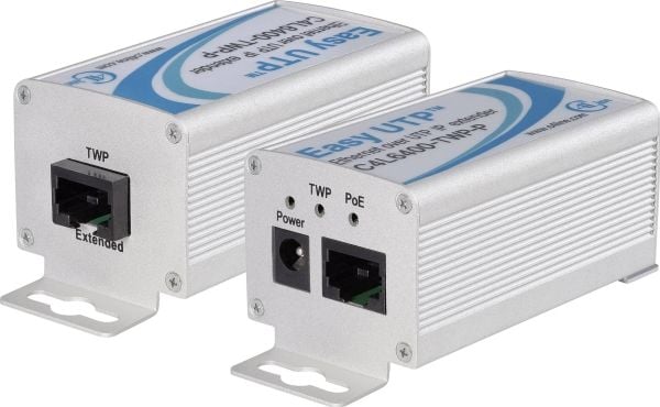 Renkforce RF-2016862 Verkkolaajennus 2-johtiminen Kantama (max.): 500 m 2 x 100 MBit/s PoE-toiminnolla