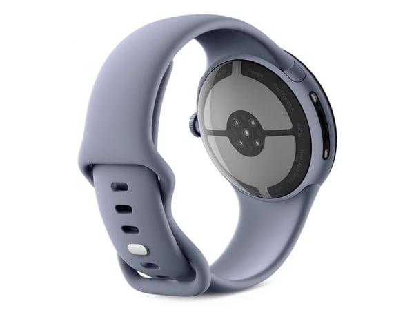 Google Pixel Watch 4 - 45 mm - satin moonstone aluminum - smartklokke med aktivt bånd - fluorelastomer med myk berøringsoverflate - moonstone - bån...