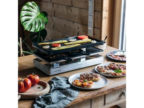 Rommelsbacher RCP 1800, Aluminium, Rustfritt stål, Rektangulær, Aluminium, 415 x 215 mm, Knapper, Rotasjon