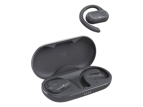 Hama Spirit Open, True Wireless Stereo (TWS), 80 - 15000 Hz, Samtaler/musikk, 90 g, Hodesett, Svart