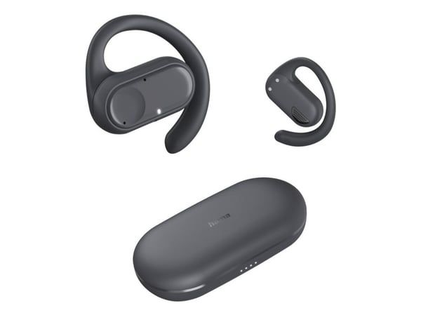 Hama Spirit Open, True Wireless Stereo (TWS), 80 - 15000 Hz, Samtaler/musikk, 90 g, Hodesett, Svart