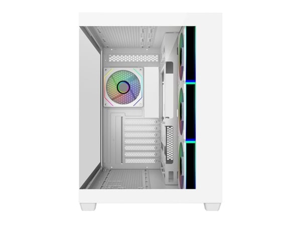 Cooler Master Elite 681 - Mid tower - ATX - sidepanel med vindu (herdet glass) - ingen strømforsyning (ATX) - hvit - USB/lyd